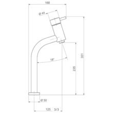 Torneira Misturador Monocomando Mesa Bica Alta Link Cromado Deca Torneira Misturador Monocomando Mesa Bica Alta Link Cromado Deca