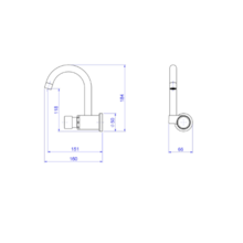 Torneira Parede Bica Alta Fechamento Automático Lavatório Decamatic Eco Cromado 1171.C DN1 Deca Torneira Parede Bica Alta Fechamento Automático Lavatório Decamatic Eco Cromado 1171.C DN1 Deca