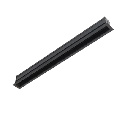 Trilho Eletrificado Magnético Embutir Preto 2 Metros Gaya   Trilho Eletrificado Magnético Embutir Preto 2 Metros Gaya