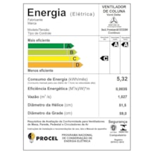 Ventilador de Coluna 60cm Premium Bivolt Ventidelta