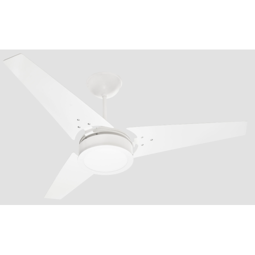 Ventilador de Teto Ideal Led 3 Pás Branco Laqueado 127V Ventidelta  Ventilador de Teto Ideal Led 3 Pás Branco Laqueado 127V Ventidelta