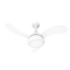 Ventilador de Teto One Led 3 Pás Branco 127V Ventidelta   Ventilador de Teto One Led 3 Pás Branco 127V Ventidelta