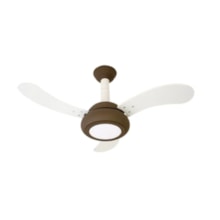 Ventilador Teto One Led 3 Pás Marrom/Branco 127V Ventidelta  Ventilador Teto One Led 3 Pás Marrom/Branco 127V Ventidelta