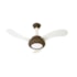 Ventilador Teto One Led 3 Pás Marrom/Branco 127V Ventidelta  Ventilador Teto One Led 3 Pás Marrom/Branco 127V Ventidelta